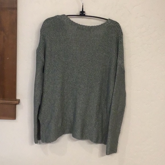 Peruvian Connection 100% Pima cotton sweater, XS, green - Picture 4 of 12